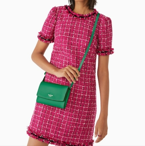 Kate Spade Perry Green Bean Leather Crossbody Bag - Picture 2 of 9